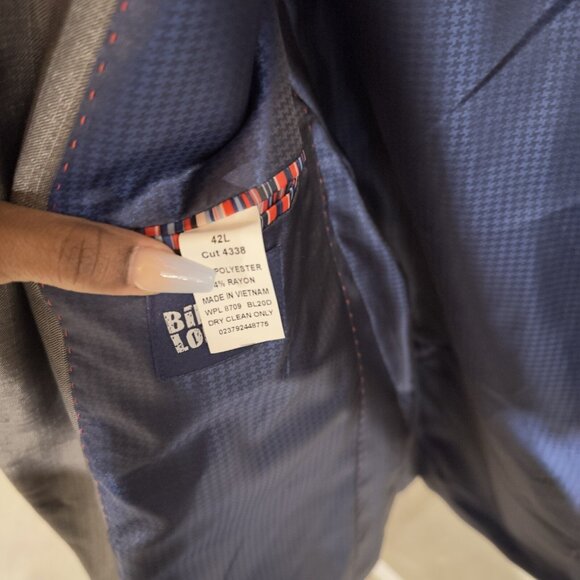 Billy London Men’s Suit Jacket Size 42L Black Blazer Formal Business Wear - Picture 4 of 4